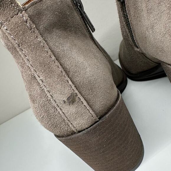 NWOB | Lucky Brand | Basel Suede Flat Bootie | Light Brown | Size 8.5 - Picture 7 of 16